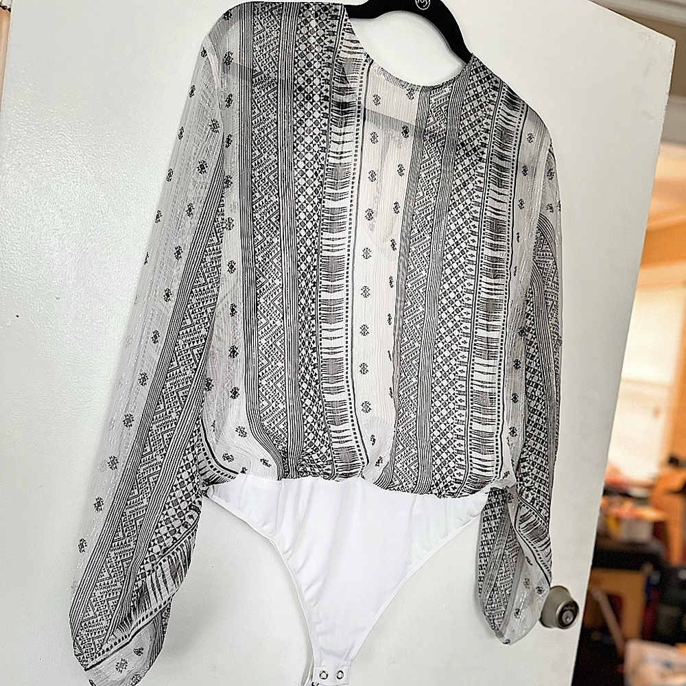 Very beautiful sheer tank top bodysuit